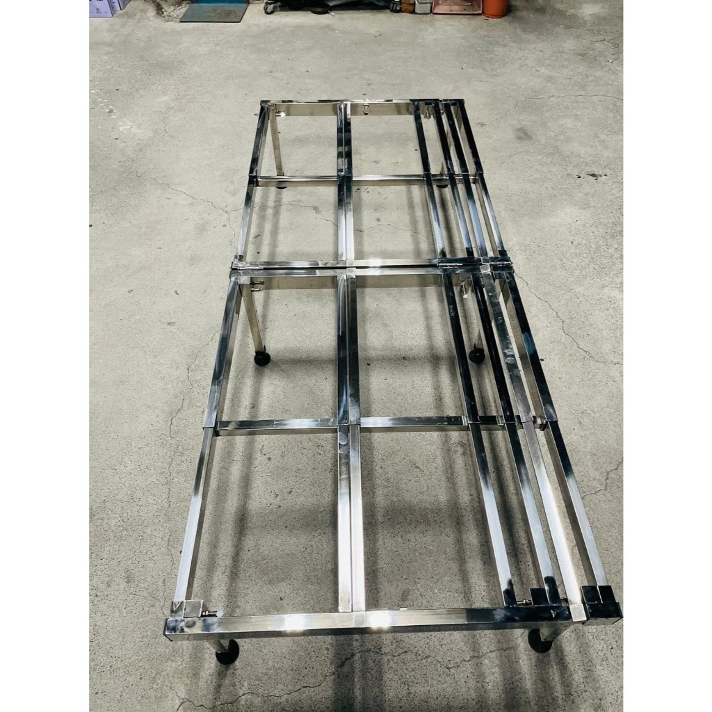 多功能不鏽鋼摺疊伸縮床架【綠色工場】車宿床架 露營床架 折疊床架 平整化床架 車泊床架 車內床架