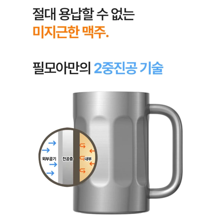 PILMOA E700 保冰杯/保溫杯【綠色工場】啤酒杯 馬克杯 不鏽鋼杯 水杯 隔熱杯 保溫杯 水杯 茶杯 手持杯