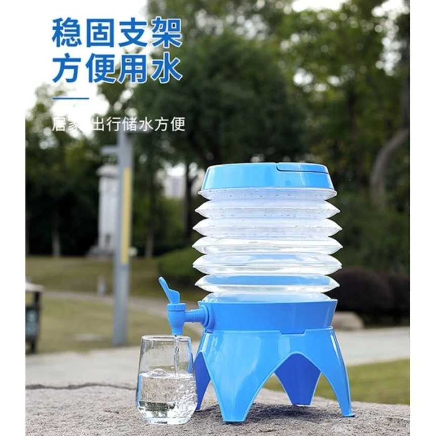 折疊伸縮水桶 5.5L【綠色工場】摺疊水桶 儲水桶 摺疊水桶 儲水桶 水桶 便攜水桶