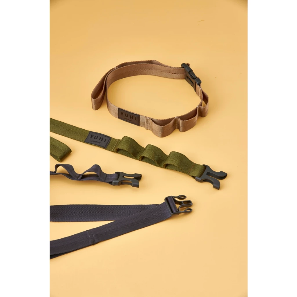 YUHI 氣柱綁帶【綠色工場】橙光 充氣帳專用 多功能綁帶 吊掛織帶 掛物織帶 吊掛繩 掛物繩 戰術織帶 黑色/軍綠/沙