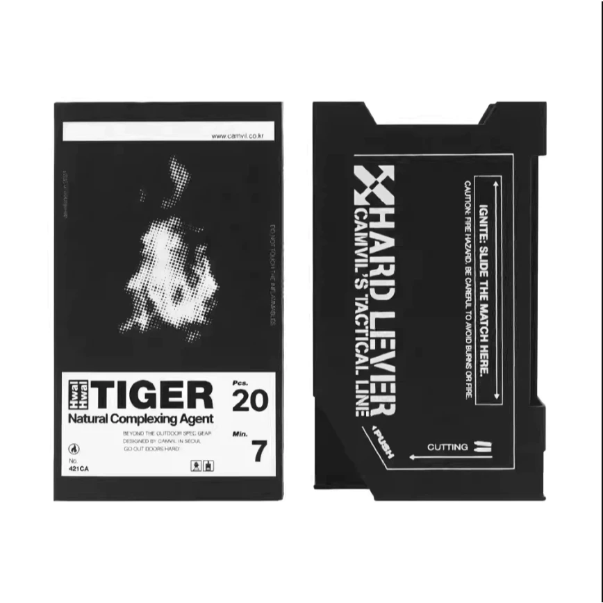 CAMVIL 火柴 / 火柴盒【綠色工場】焚火 火種 燃燒棒 露營火柴 助燃器