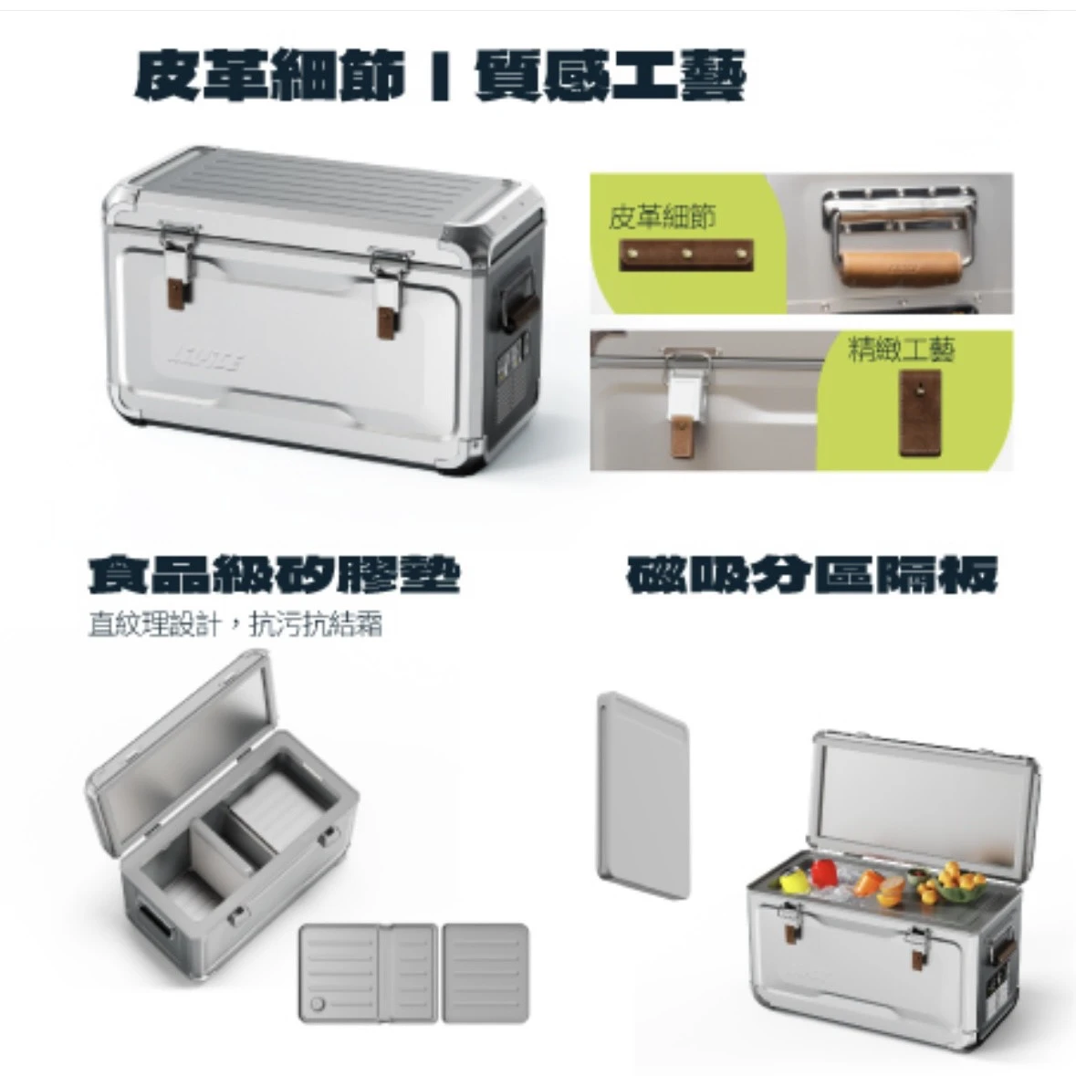 <早鳥預購價，再贈專屬多功能置放平台>【Hudson】MARK-35 雙溫雙槽行動冰箱