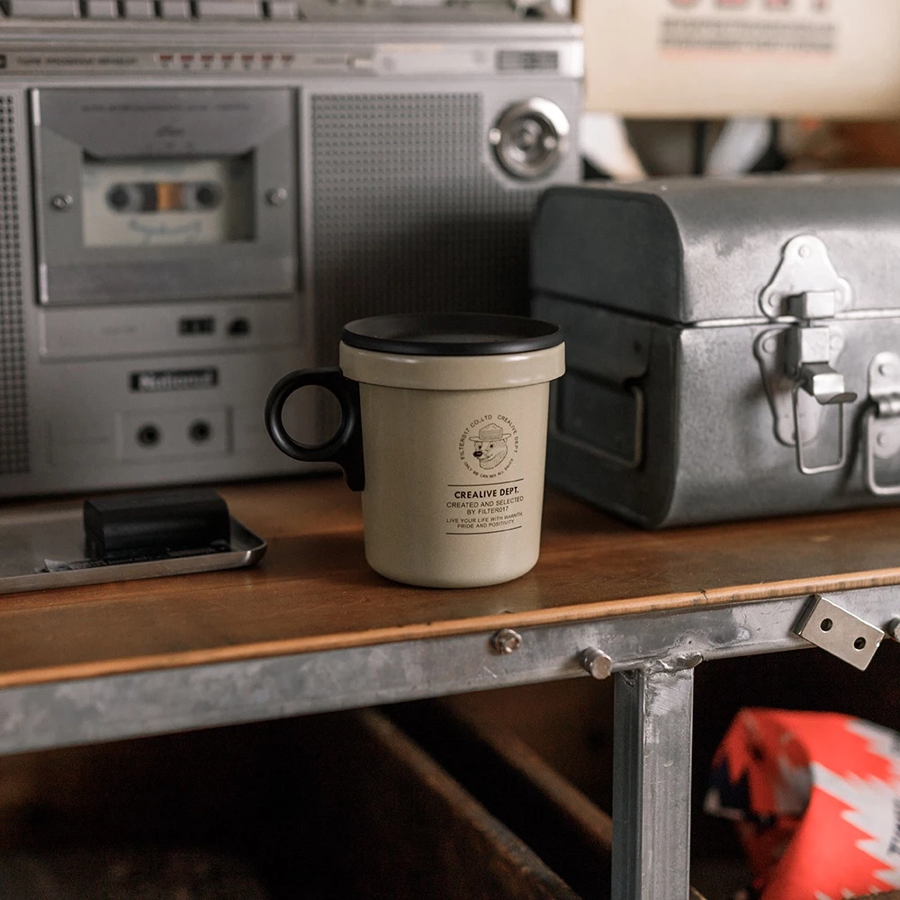 【綠色工場】Filter017 x ovject Enamel Hook Mug 聯名搪瓷琺瑯杯 軍風 水杯 馬克杯
