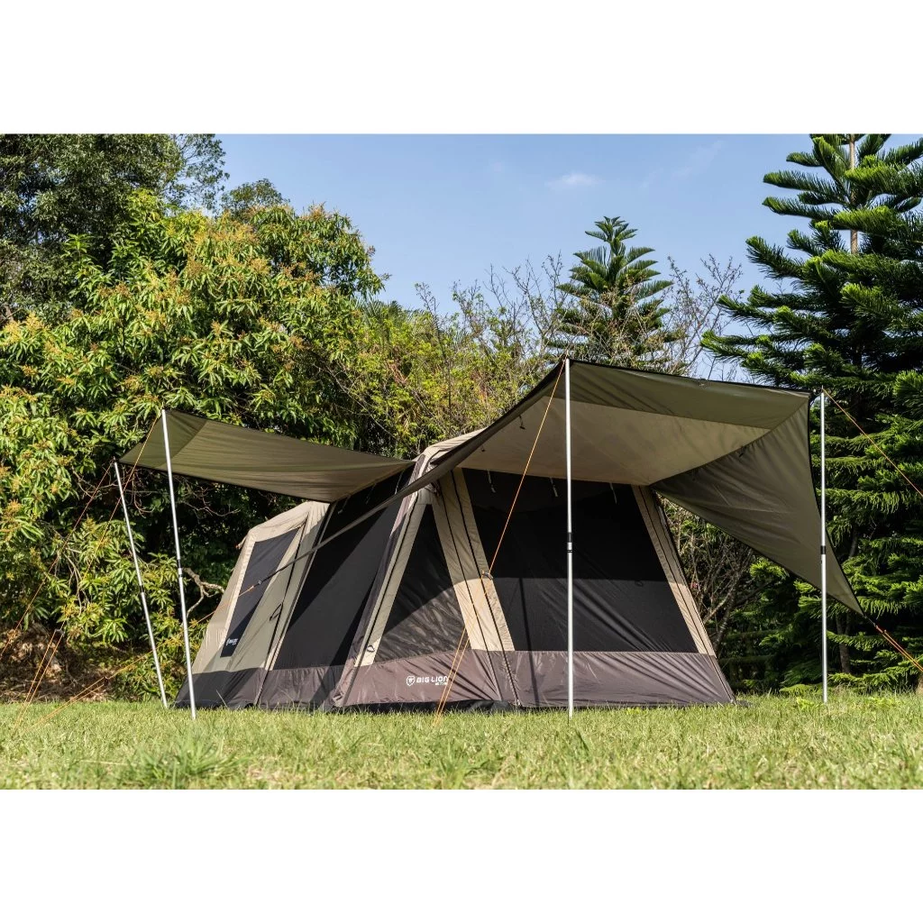 威力屋 摩卡300KING (銀膠)【綠色工場】別墅帳篷 多人帳篷 速搭帳 四季帳 一房一廳 露營帳篷 快速帳 台灣製