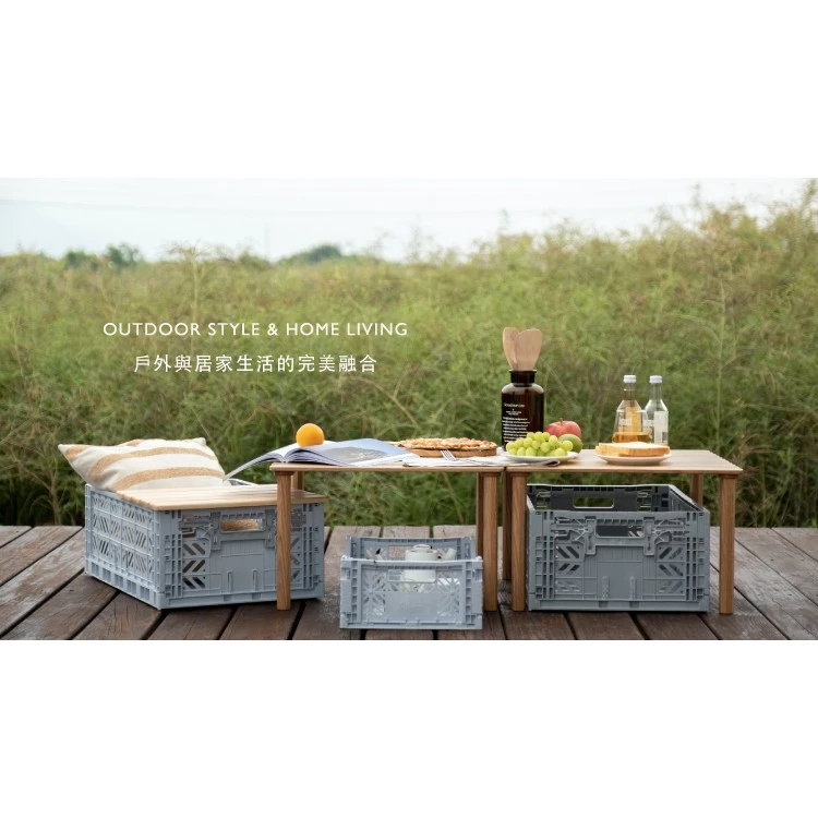 【綠色工場】野趣 木工楯接式方桌- 單色 紅橡木 木摺疊桌 木蛋捲桌