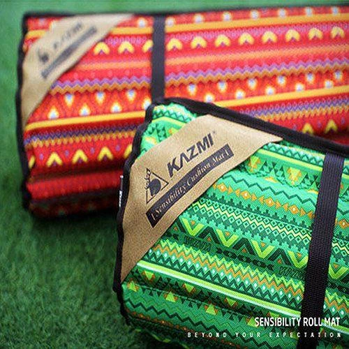 【綠色工場】KAZMI 經典民族風免充氣波浪床墊 單人床墊 登山睡墊 氣墊 免充氣 露營睡墊 (K5T3M001)