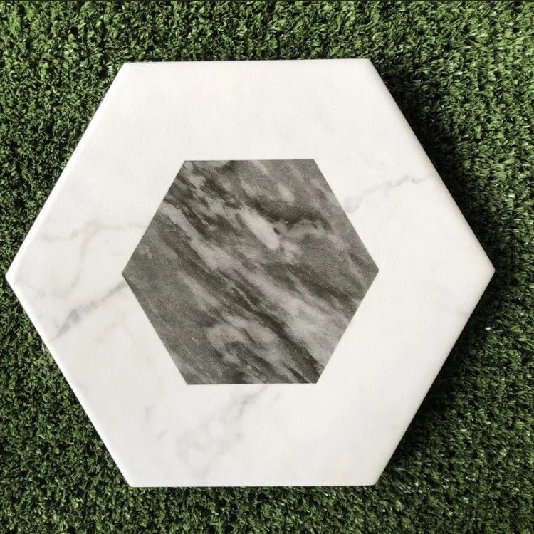 【綠色工場】西班牙精製 食磚器具販賣所 六角幾何盤 六角花磚 磁磚盤 蠟燭盤 甜點盤 隔熱墊 杯墊 砧板 露營美學