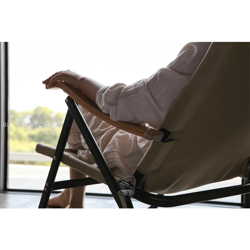 【綠色工場】TiiTENT 黑洞椅/黑洞BLACK HOLE 竹把手休閒椅 露營折疊椅