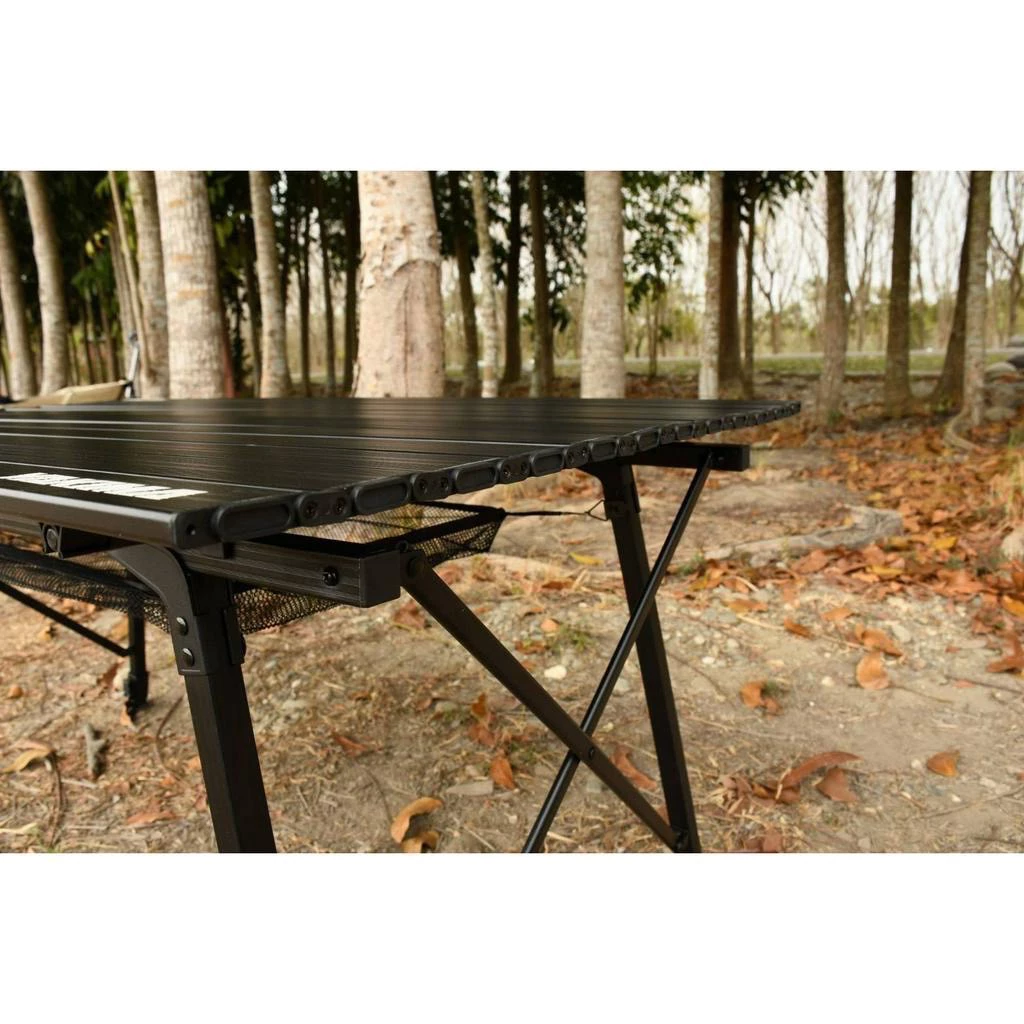 【綠色工場】YAKIMA 鋁捲桌 附提袋 蛋捲桌 鋁合金蛋捲桌 露營桌 收納桌 摺疊桌 鋁合金消光黑