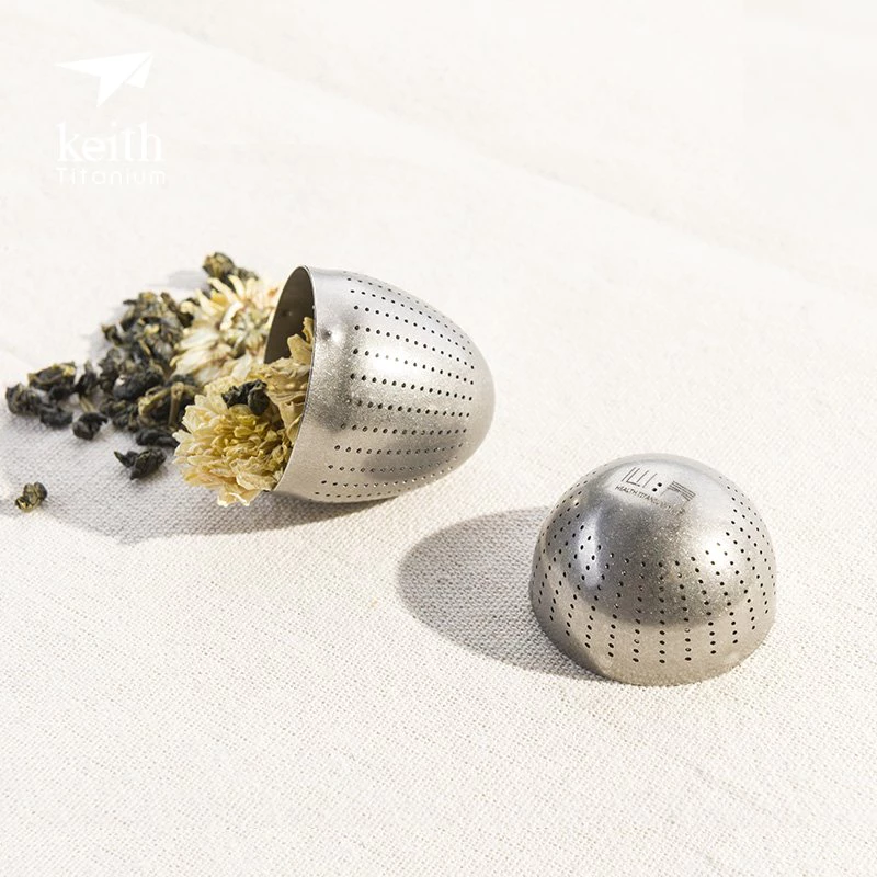 鎧斯 Keith Mi3920 純鈦濾茶器【綠色工場】 茶葉蛋型濾網 茶神器 茶葉過濾器