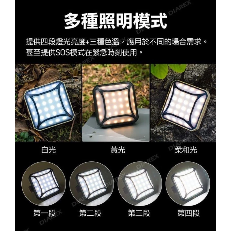 領航家 方形露營燈【綠色工場】Pro Kamping LED燈 小夜燈 照明燈 照明燈具 掛燈 營燈 便攜燈 附收納盒