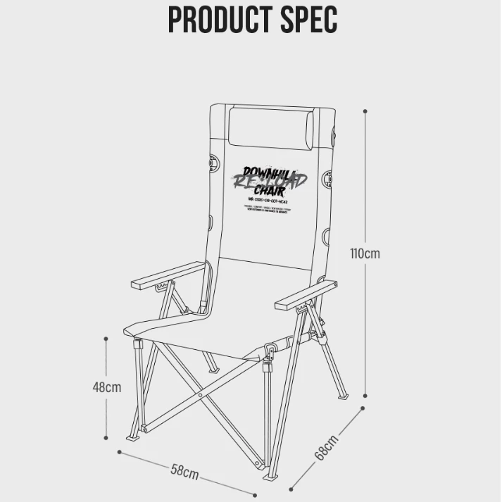 KZM 工業風六段折疊椅【綠色工場】kazmi 露營椅 休閒椅 摺疊椅 可調整椅背 大川椅 附收納袋 軍綠/黑色