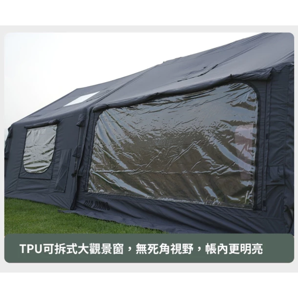 DIA DAMO 迪達蒙S9 PRO【綠色工場】科技棉充氣帳 TC棉 氣柱帳 台灣氣柱保固三年 露營帳篷 一房一廳