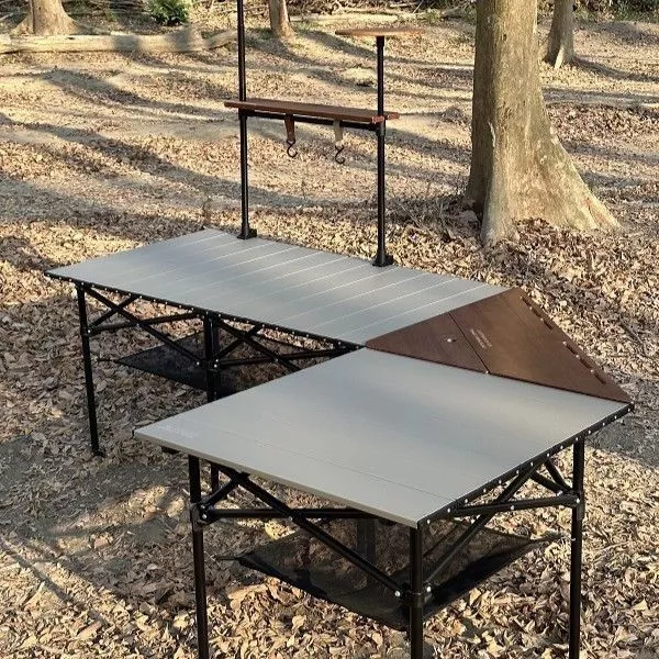 JG outdoor 鋁合金折疊收納桌 L型套組【綠色工場】鋁合金桌 蛋捲桌 露營桌 摺疊桌 收納桌 台灣製精品