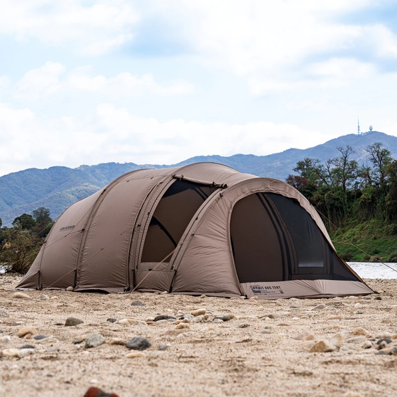 KZM 獵戶座四環帳【綠色工場】SUMMIT ARC 隧道帳 露營帳篷 一房一廳 四季帳篷 4人帳 別墅帳 家庭帳