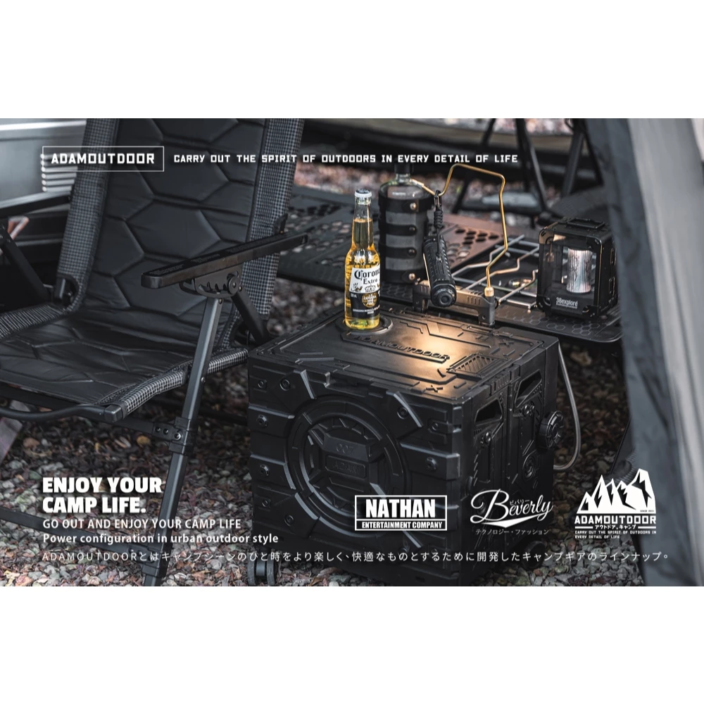 ADAMOUTDOOR｜旅行摺疊購物車【綠色工場】手拉車 購物推車 手推車 摺疊拉車 露營推車 含煞車功能