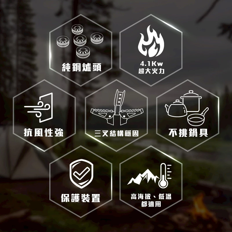 <早鳥優惠> KUSA OUTDOOR 烈焰五星爐【綠色工場】 4.1kw KA-CM66 快速爐 瓦斯爐 高山爐 火爐