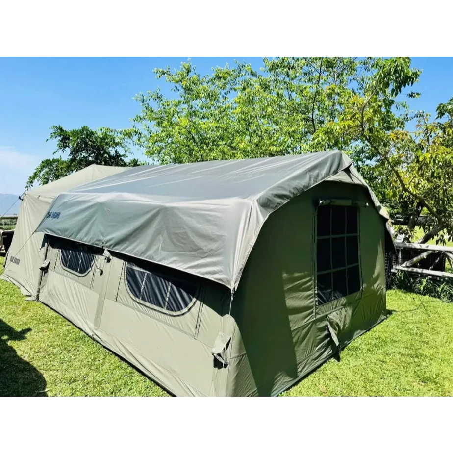 DIA DAMO 迪達蒙S13 PRO【綠色工場】科技棉充氣帳 TC棉 氣柱帳 台灣氣柱保固三年 露營帳篷 一房一廳