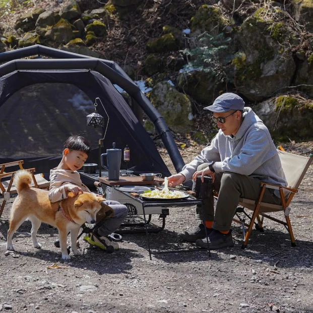CAMVIL GODONG AIR 充氣田螺帳 2P【綠色工場】露營帳篷 充氣帳 4人帳篷 TC棉帳篷 氣柱帳