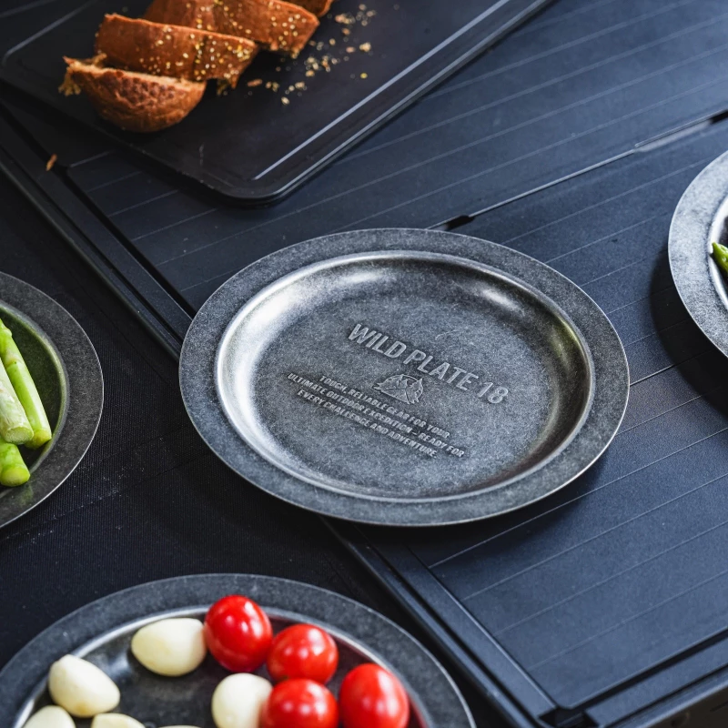 CARGO 直火餐盤【綠色工場】18/22cm 露營餐盤 露營餐盤 圓盤 露營盤 托盤 不鏽鋼盤 露營炊具 盤子