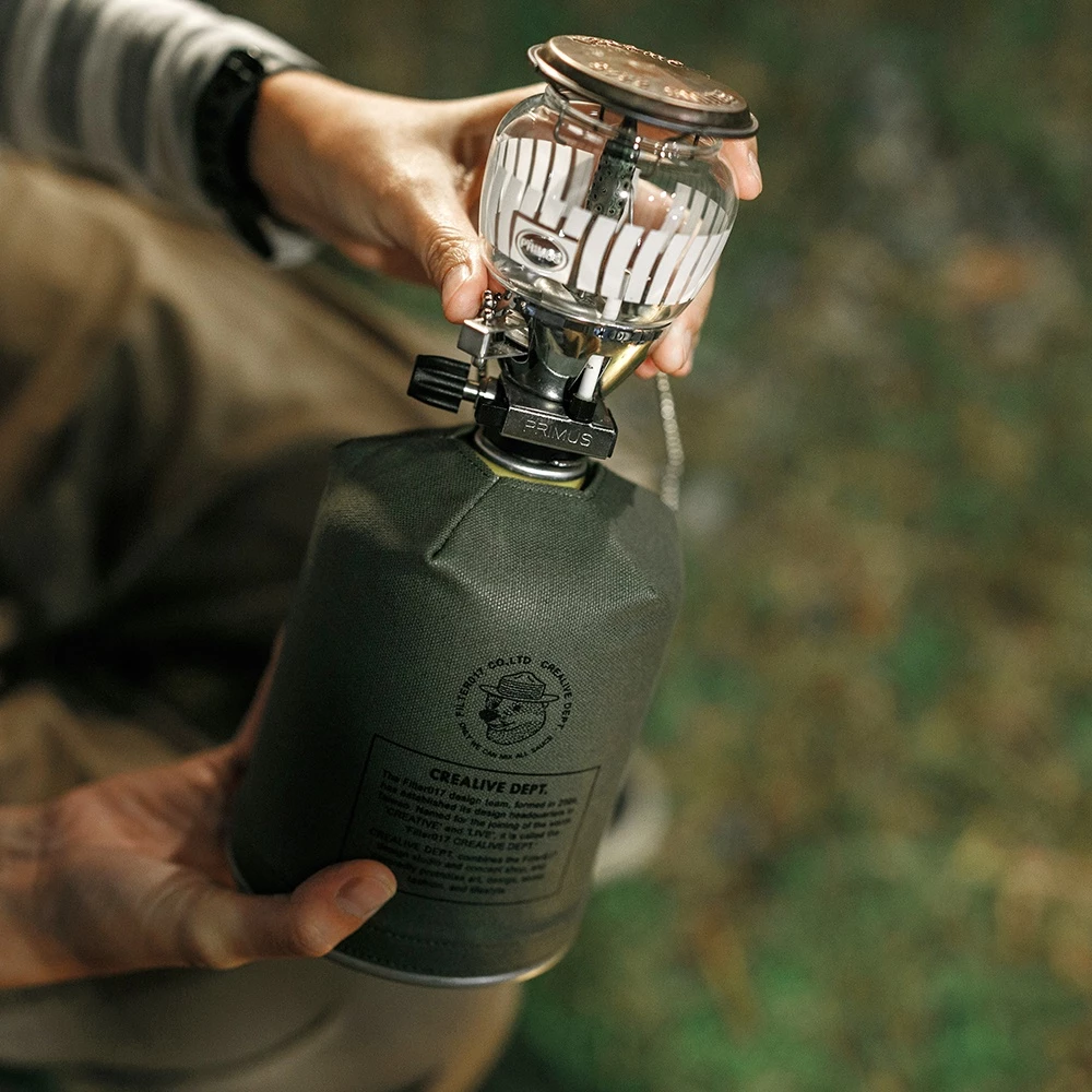 【綠色工場】Filter017上蠟帆布瓦斯罐套 軍風軍綠 高山瓦斯套 卡式爐 瓦斯爐 高山爐 高功率爐 露營 野營
