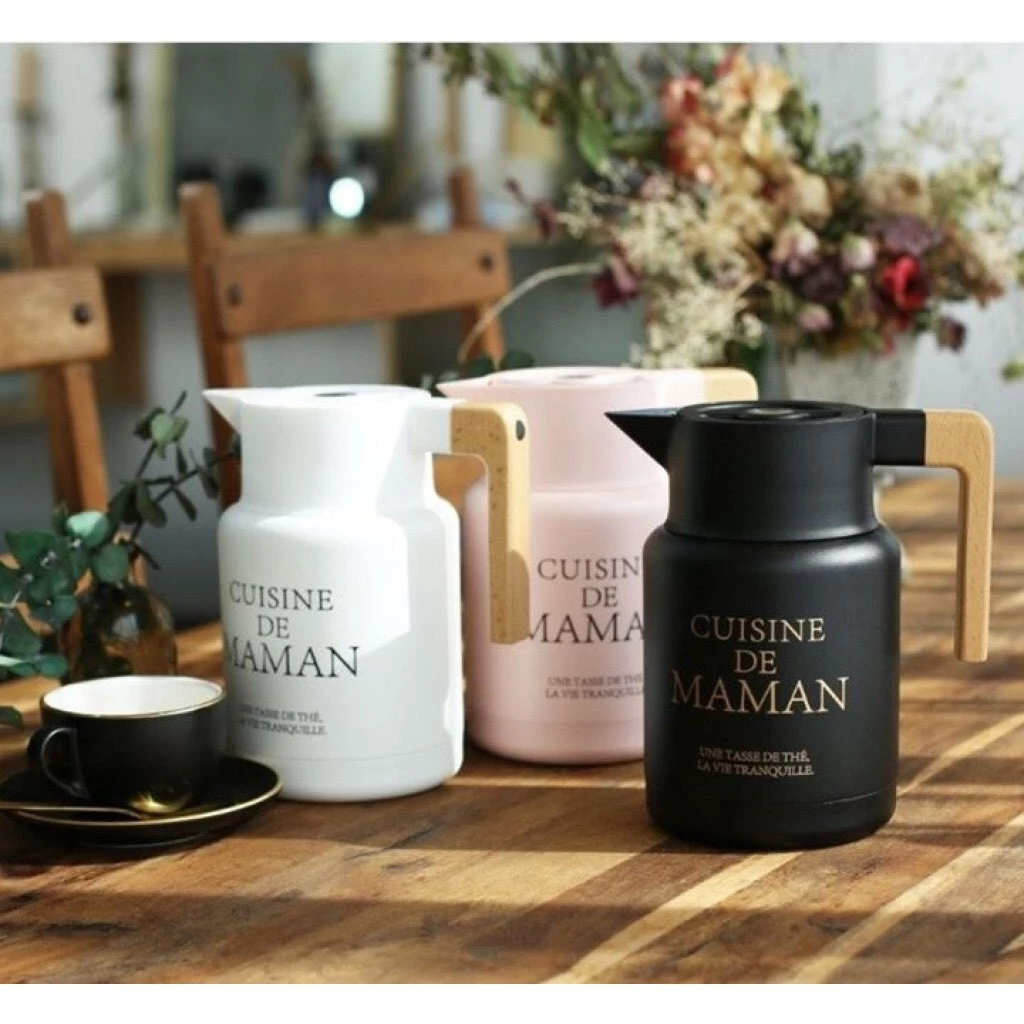 【綠色工場】 韓國熱銷Cuisine de maman 1500cc 保溫壼 熱水壺 茶壺 水壺 保溫 保溫瓶 露營