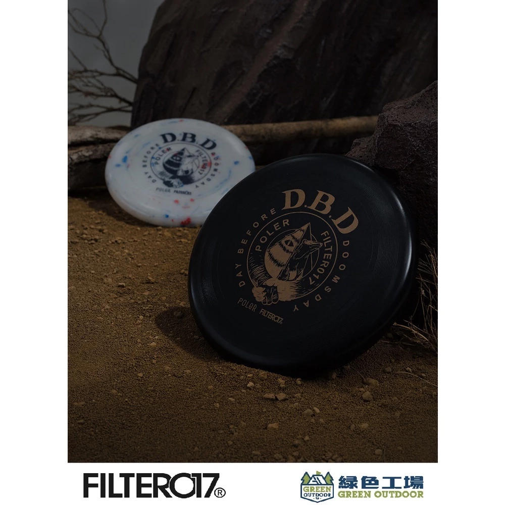【綠色工場】Filter017® X POLeR® D.B.D Logo Frisbee 圖像運動飛盤