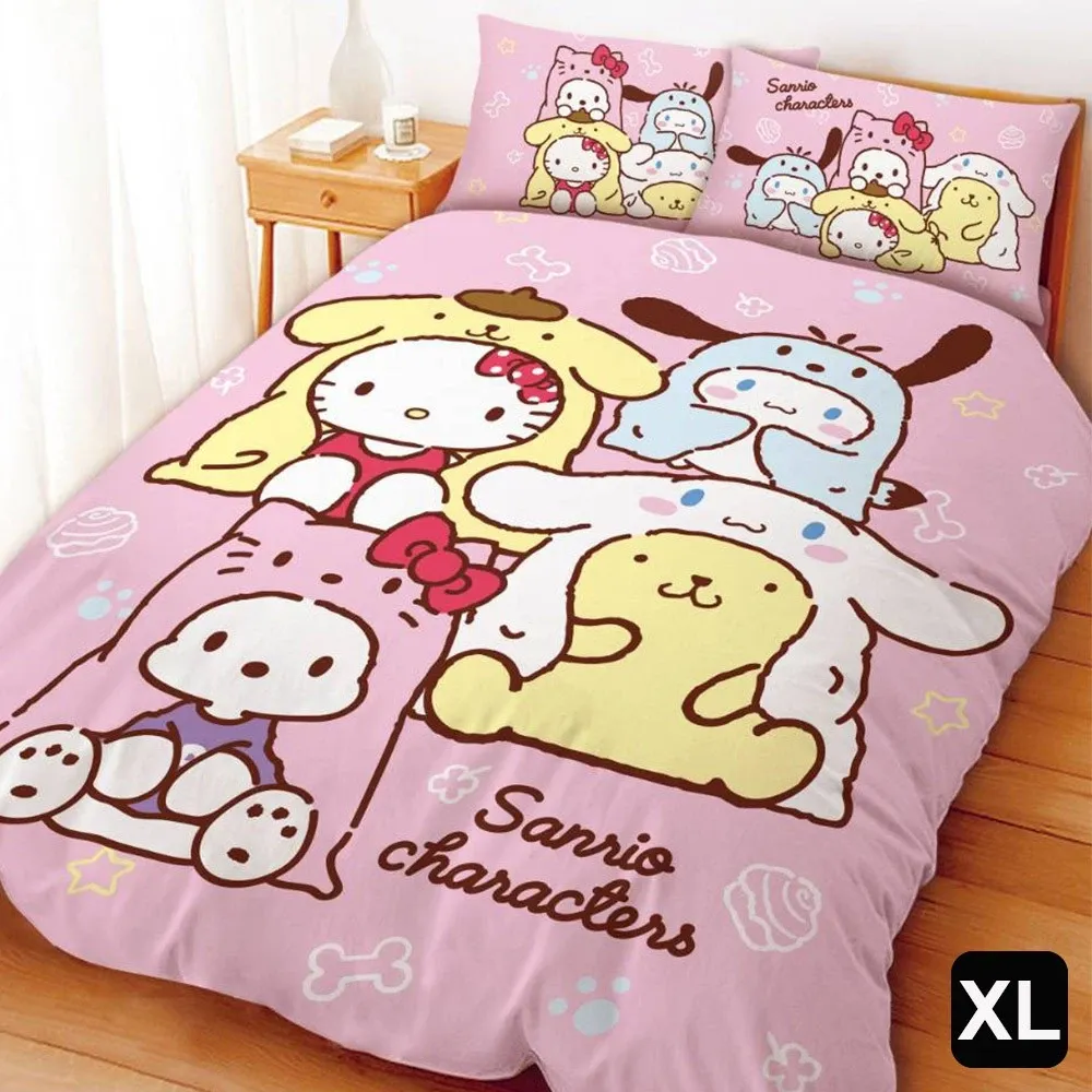 【綠色工場】Outdoorbase 歡樂時光 春眠 三麗鷗角色們充氣床墊床包套 (M/L/XL) 舒柔布床包 充氣床