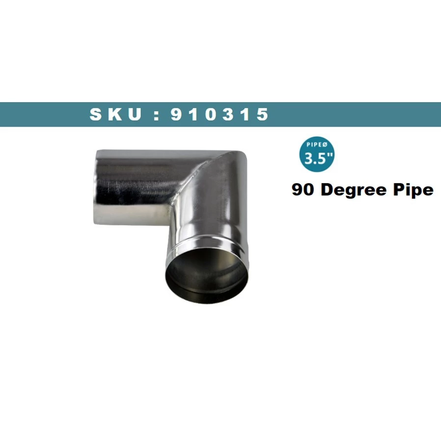 【綠色工場】WINNERWELL 910315 90PIPE 90度不鏽鋼彎管 育空爐專用 排煙管