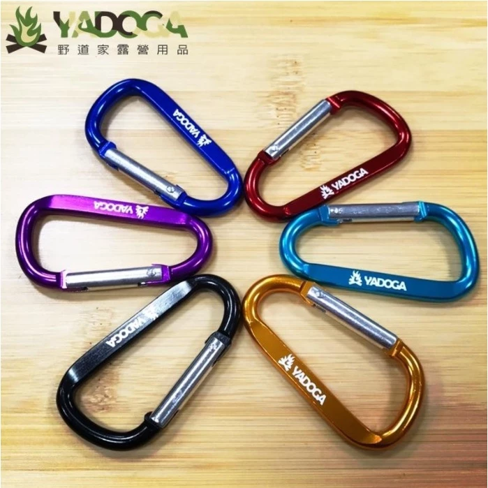 【綠色工場】7號中型 迷你D扣 D型扣環 鋁合金掛鉤 登山扣 金屬扣 背包扣 露營 戶外 野營 登山 (隨機出貨不挑色)