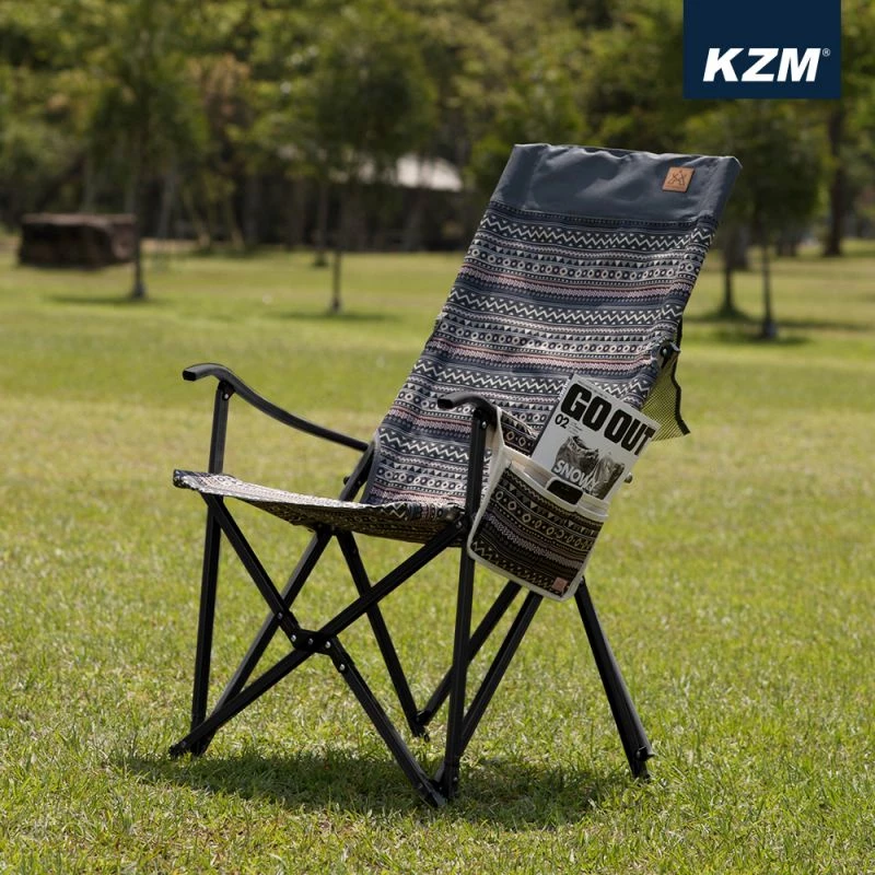 【綠色工場】KAZMI 彩繪民族風豪華休閒折疊椅 休閒椅 導演椅 露營椅 收納椅 大川椅 鋁合金椅 (K7T3C003)