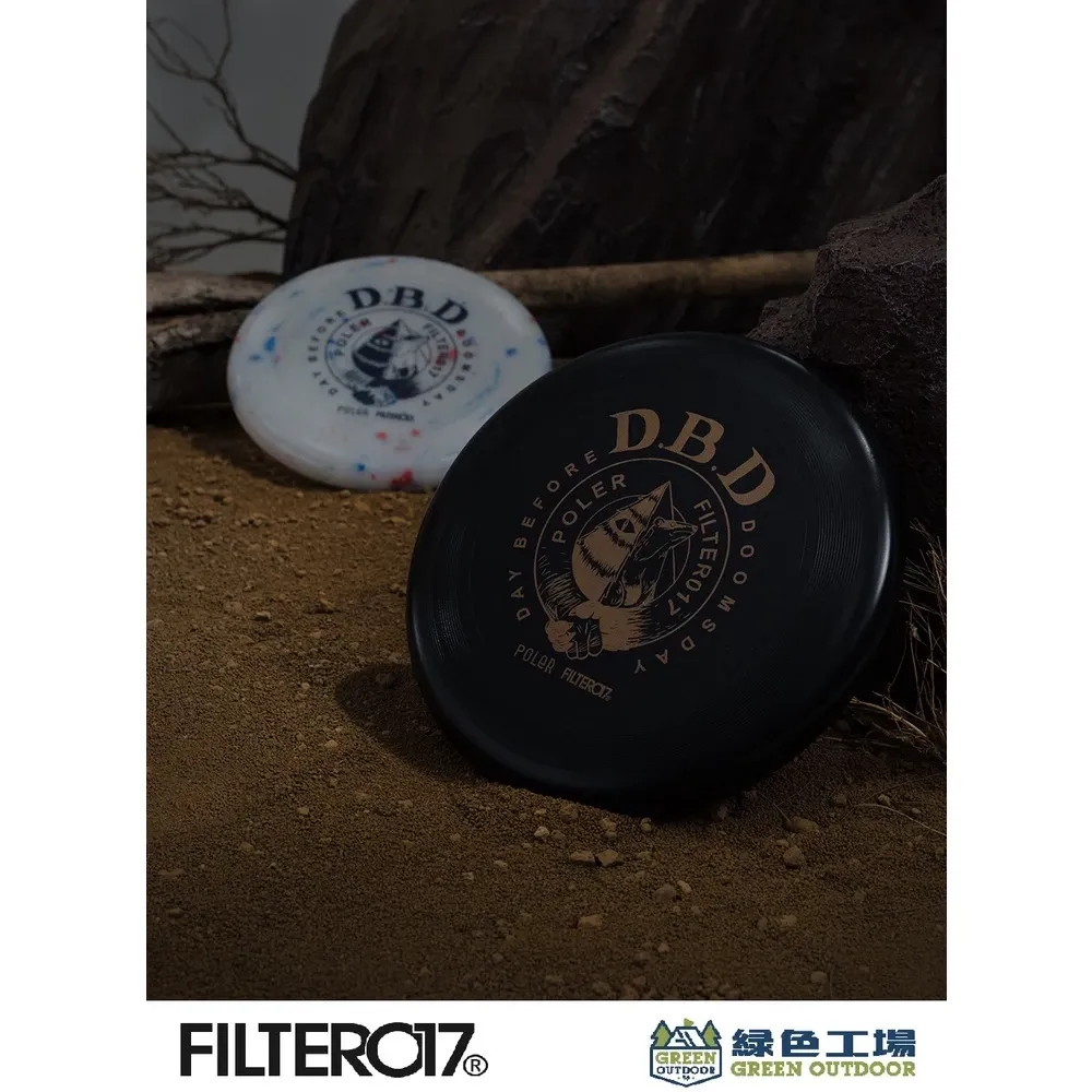 【綠色工場】Filter017® X POLeR® D.B.D Logo Frisbee 圖像運動飛盤