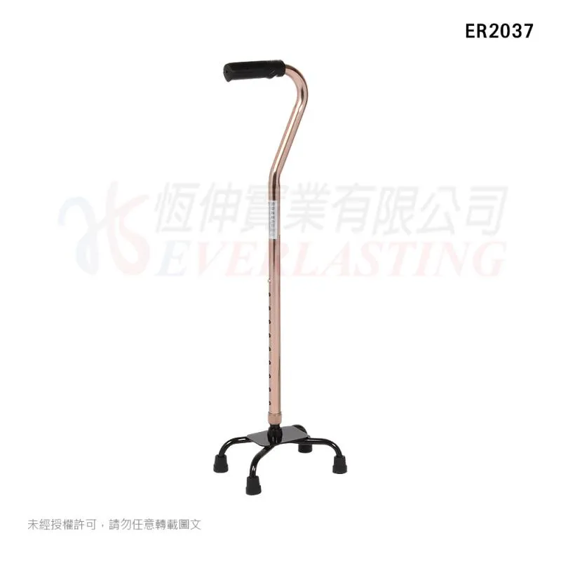 恆伸 ER2037 鋁合金四腳拐杖『問號型小爪』
