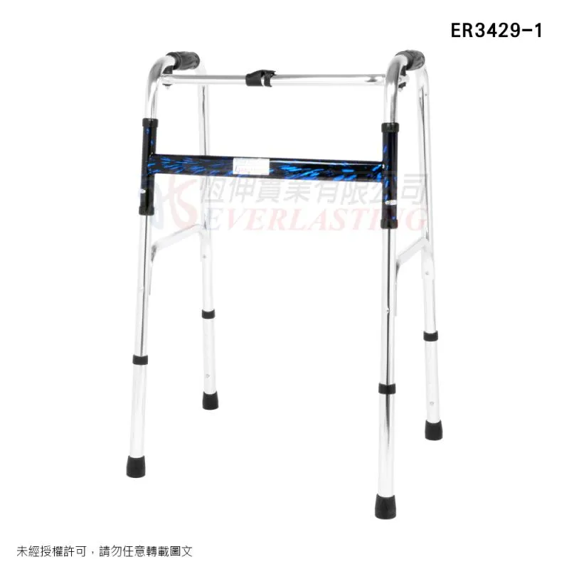 『補助』恆伸 ER3429-1 鋁合金扁管助行器『ㄇ型(A型)加高款煙火漆』