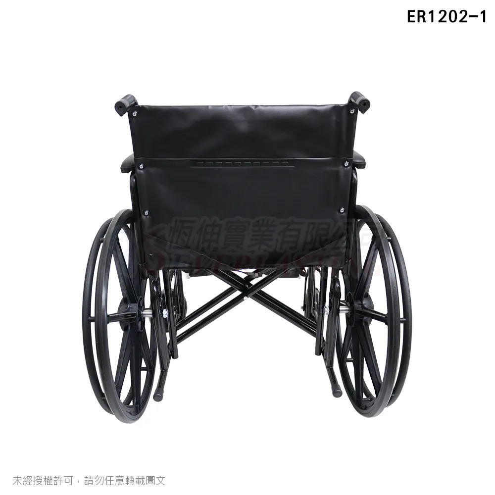『Ｃ款』恆伸 ER1202-1 鐵製加重加寬型輪椅-22