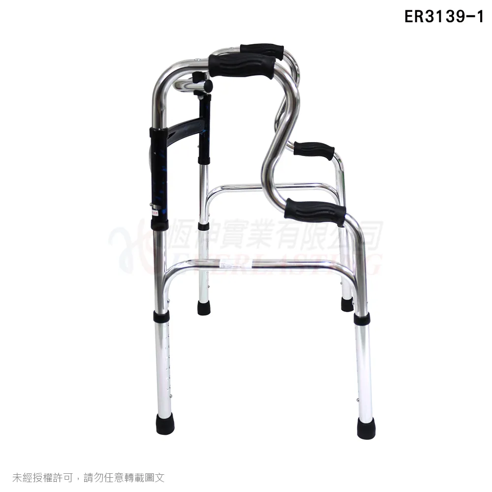 『補助』恆伸 ER3139-1 鋁合金扁管助行器『R型加高款煙火漆』