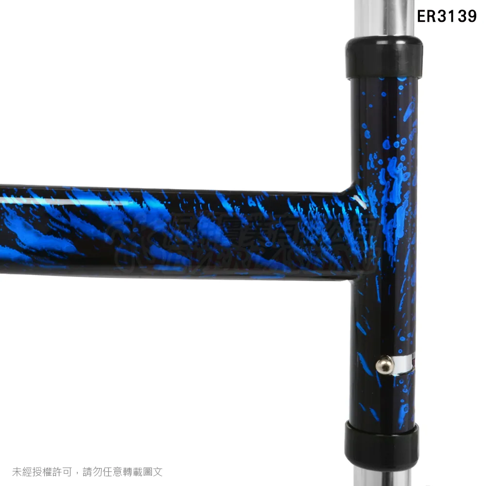 『補助』恆伸 ER3139  鋁合金扁管助行器『R型加高款煙火漆』