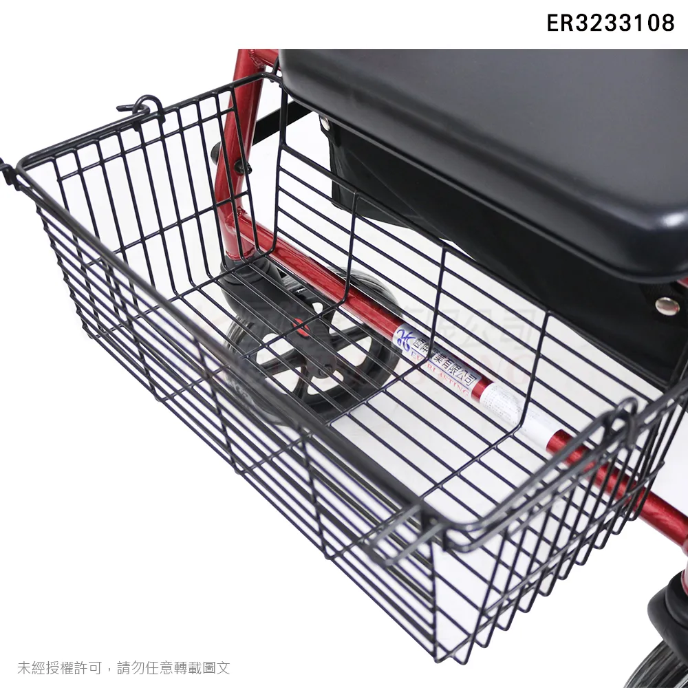 『補助』恆伸 ER3233108 鋁合金四輪助步車『菜籃車-47CM』