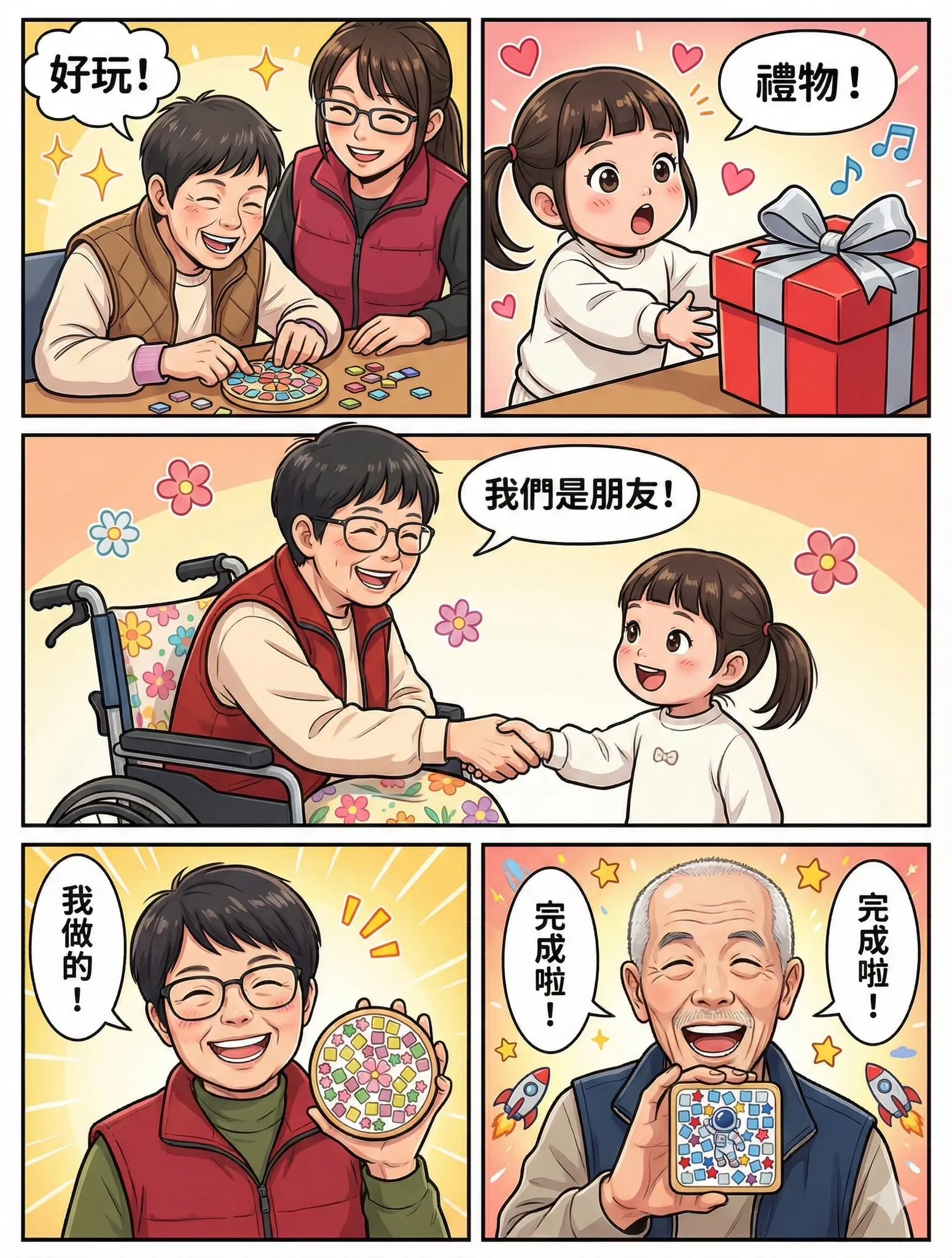 牽起一雙手傳遞一份愛