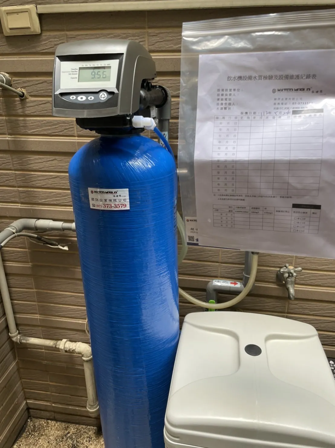 高雄-左營區-翁小姐-安裝「美規」全戶式軟水