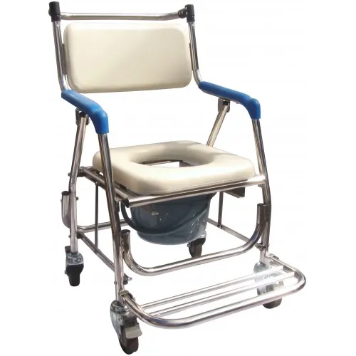 ST602 不鏽鋼附輪收合便器椅