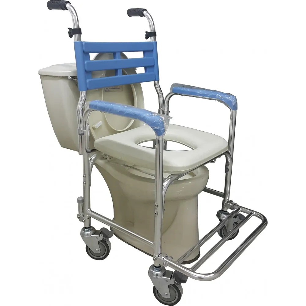 102-W 鋁製附輪便器椅