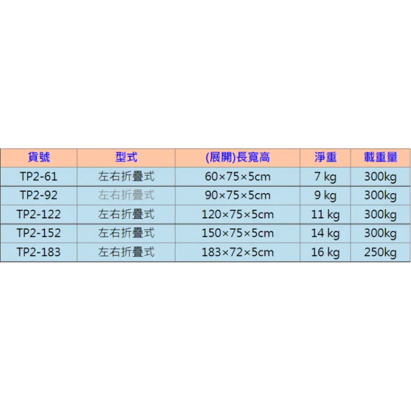 (TP2-92)左右折疊式斜坡板92cm