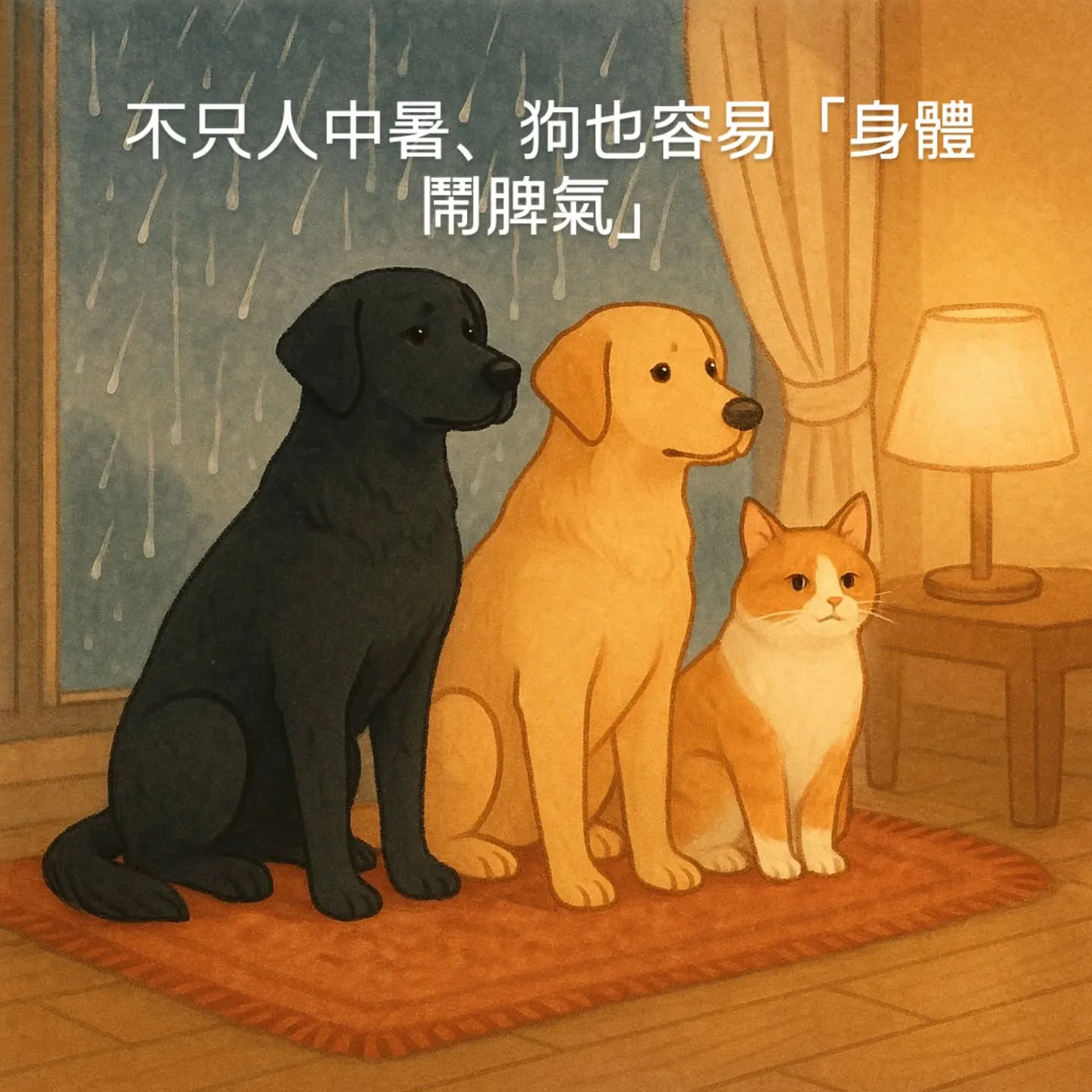 毛孩老是沒精神？是濕氣在搗蛋嗎？