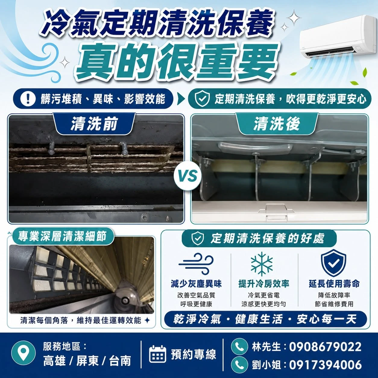 冷氣、洗衣機、床墊太久沒清了嗎？左營區洗冷氣｜左營區洗衣機清洗｜左營區洗床墊推薦