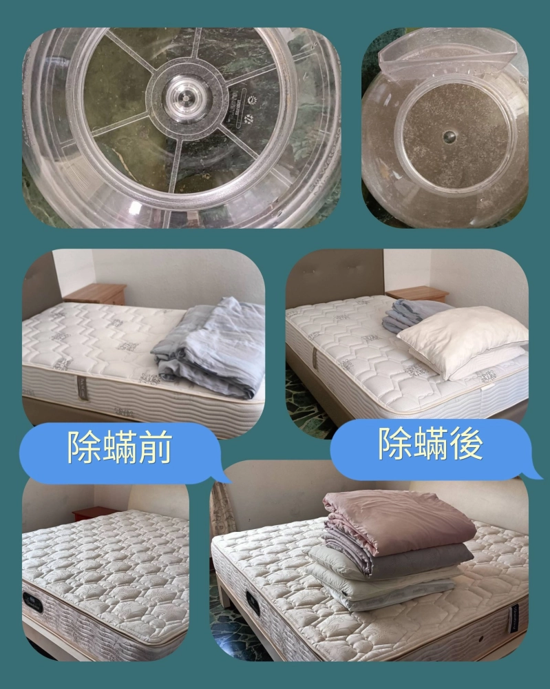 感謝前鎮區孫小姐的預約 做了2個房間除塵蟎服務