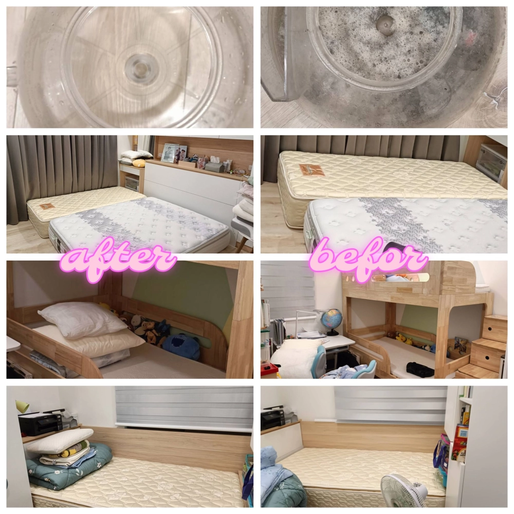 感謝鼓山區曾小姐的預約 做了3個房間除塵蟎服務