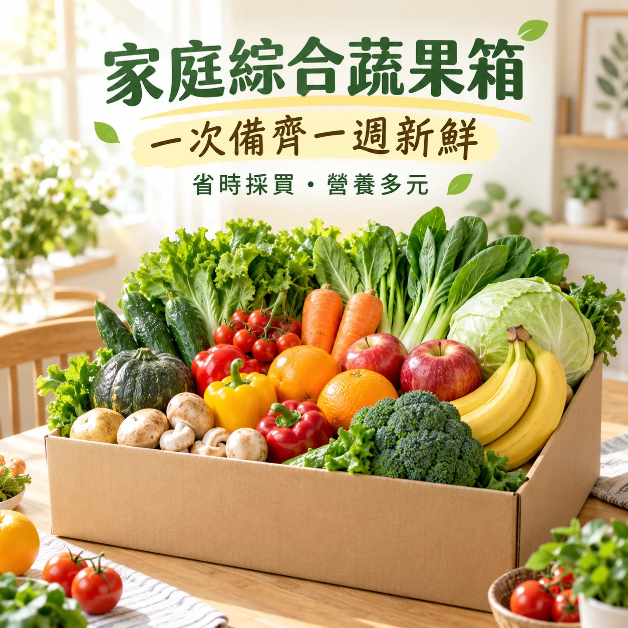 家庭綜合蔬果箱