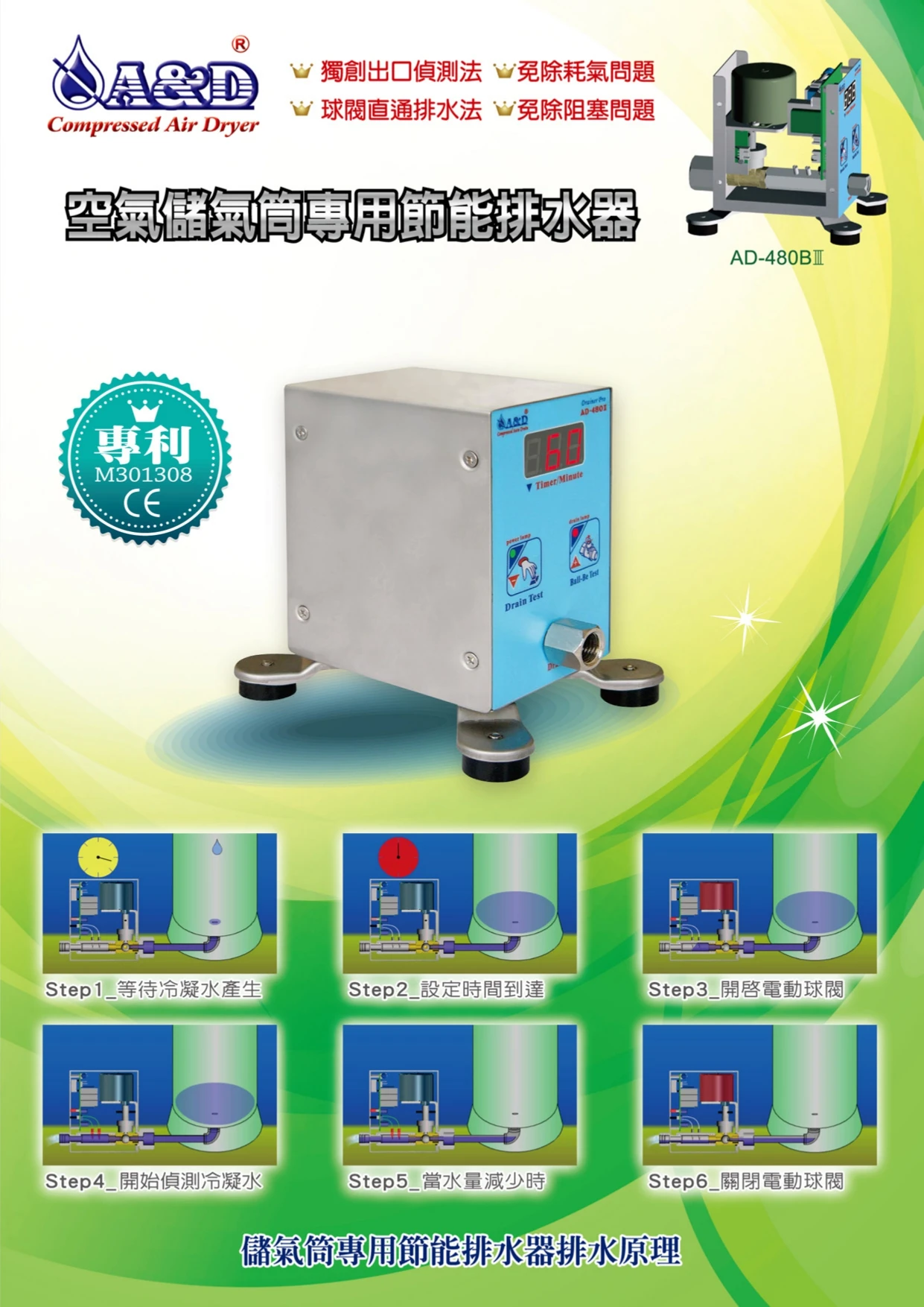 空氣儲氣筒專用節能排水器