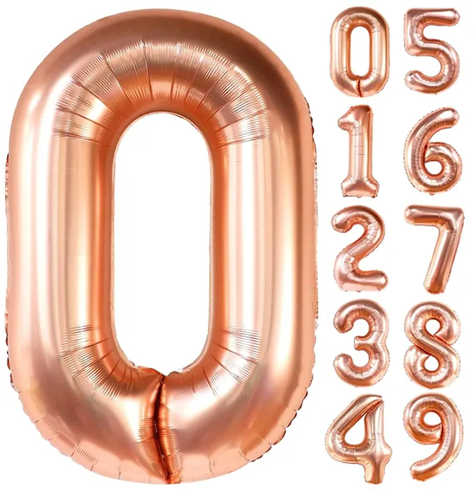 40吋 大玫瑰金數字
